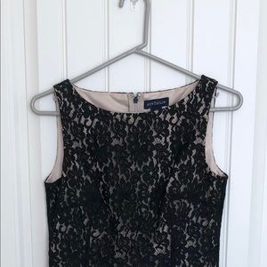 Ann Taylor Black Lace Sheath Dress, Size 2